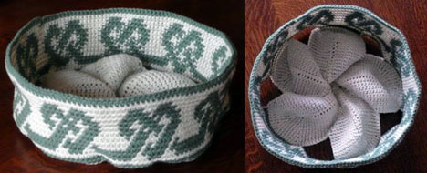 Views of Annie’s Tapestry Crochet Basket