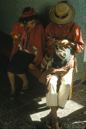 Crocheter from San Juan Atitan, Guatemala