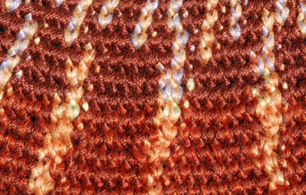 Detail of Tapestry Crochet Shell
