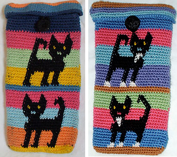 Kathy’s Tapestry Crocheted Eyeglass Cases