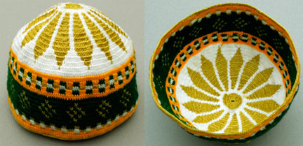 Tapestry crochet hat from Morocco