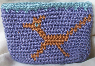 Tapestry Crochet Roadrunner Coin Purse