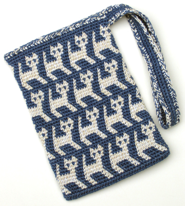 A Perrrrfectly Wonderful Tapestry Crochet Kitty Bag
