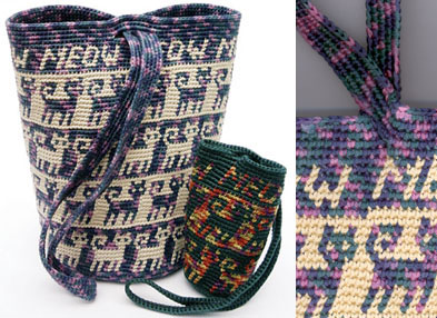 Tapestry Crochet Purses