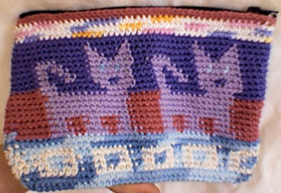 Kathy’s First Tapestry Crochet Purse