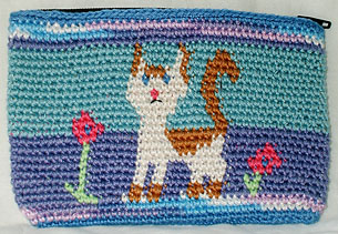 Kathy’s White Cat Coin Purse